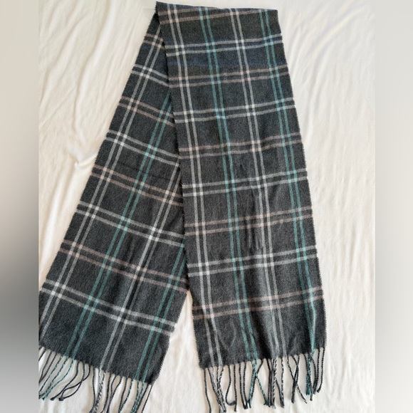 Cejon Scarf gray plaid made in Italy - Picture 8 of 9